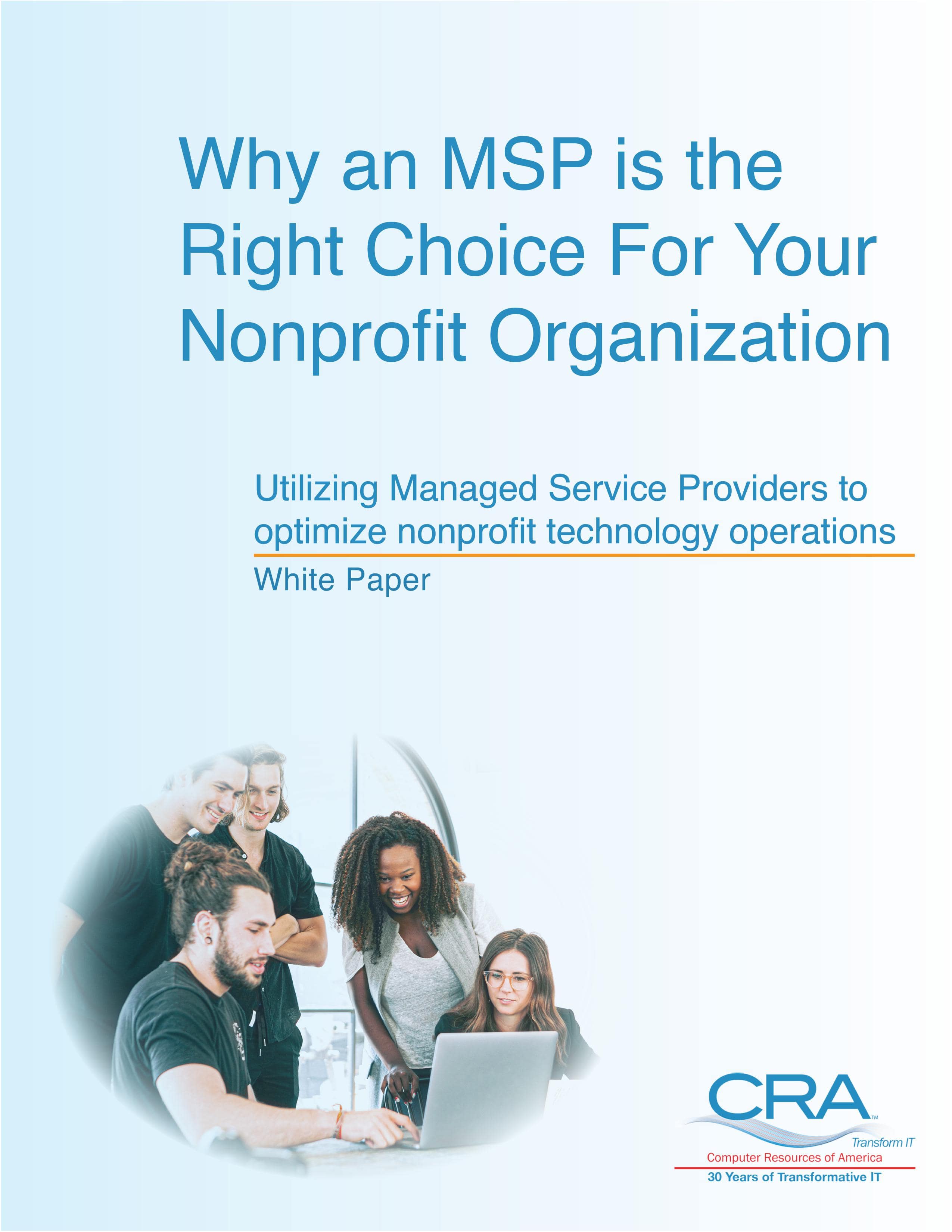 Why An MSP is The Right Choice For Your Nonprofit