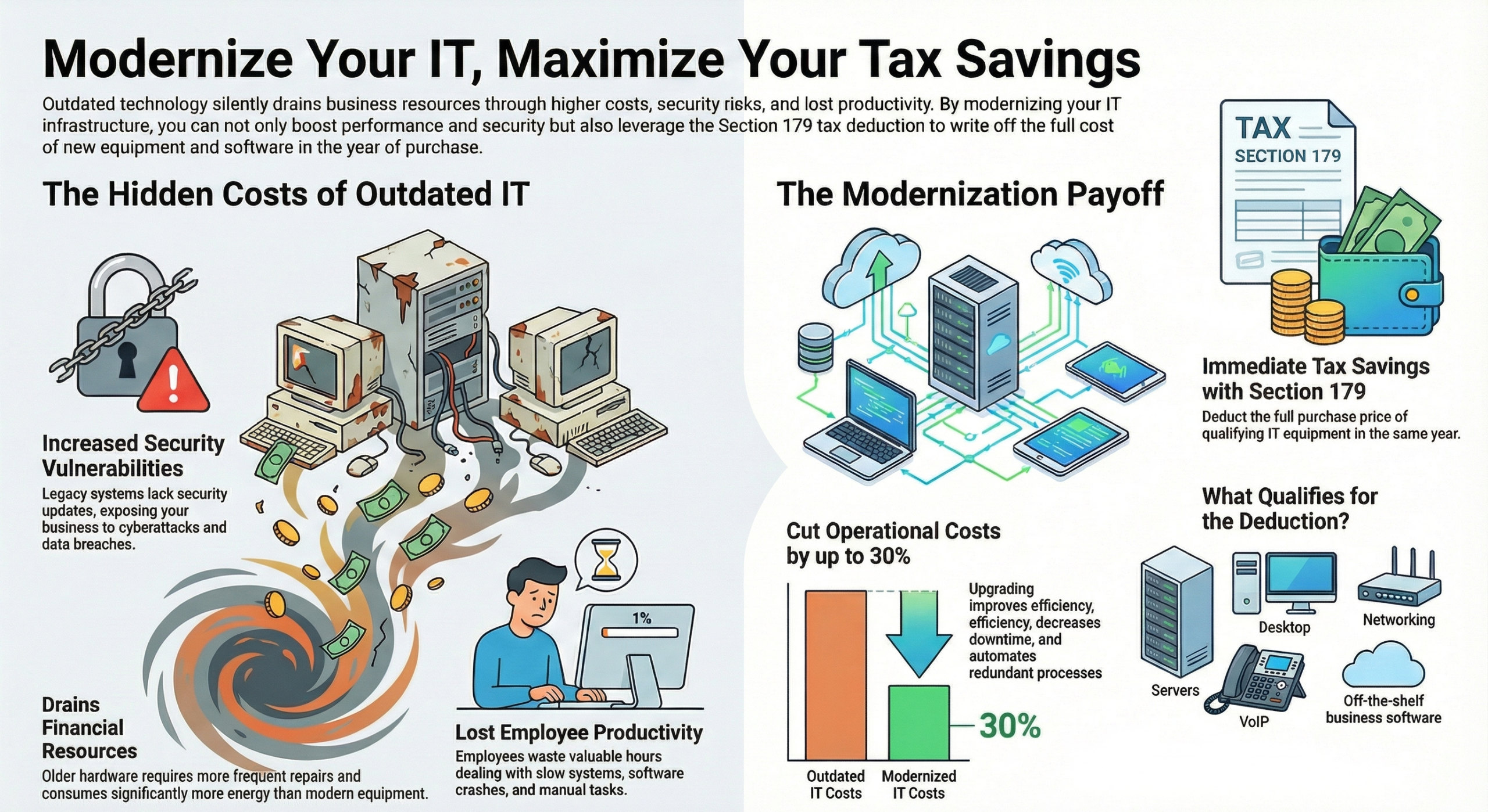 Modernizing Your IT Infrastructure and Lower Your Tax Bill